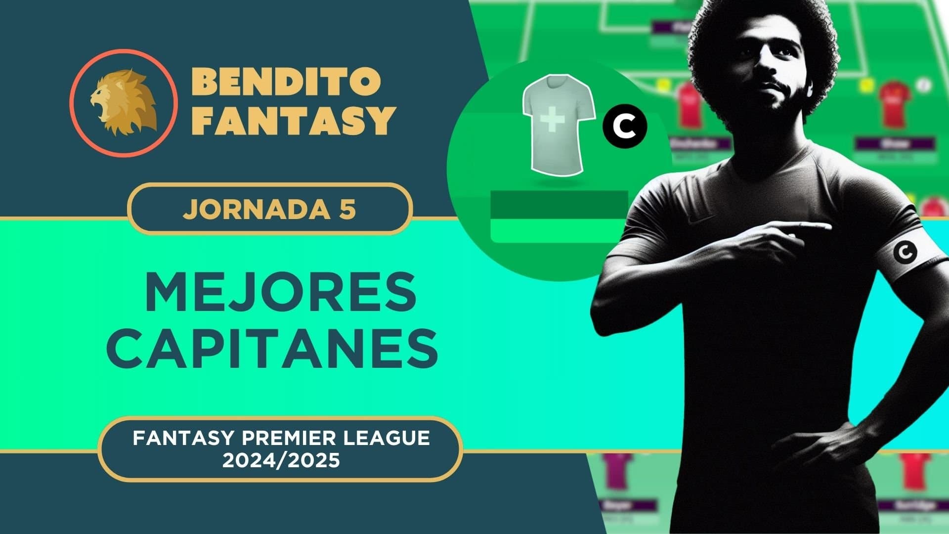 Mejores capitanes Fantasy Premier League (FPL) Gameweek 5 - 2024/2025