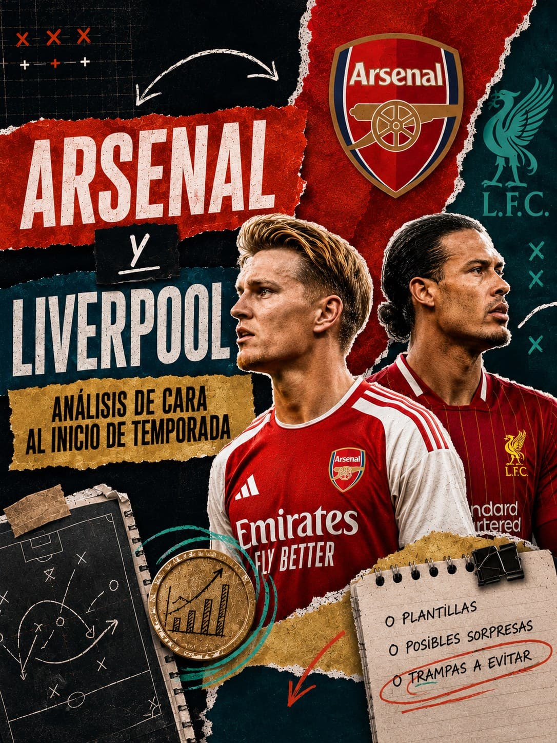 Análisis de Arsenal y Liverpool de cara al inicio de temporada