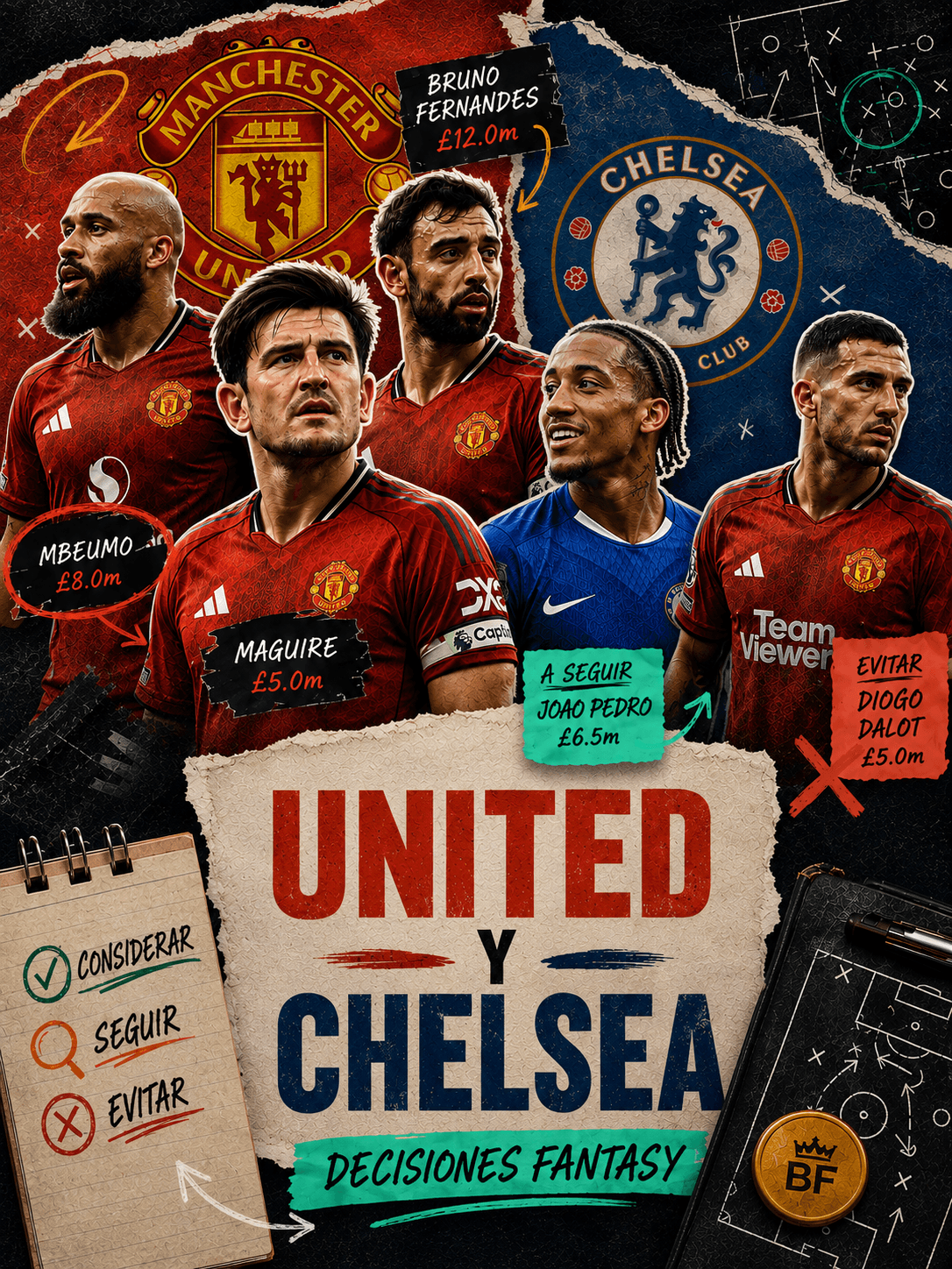 Análisis de Manchester United y Chelsea de cara al inicio de temporada